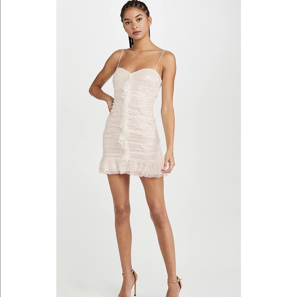 For Love & Lemons Robin Iridescent Mini Dress